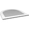 Ekena Millwork Round Top Surface Mount PVC Gable Vent: Functional, w/ 3-1/2"W x 1"P Standard Frame, 32"W x 32"H GVPRT32X3201SF - alternate 2